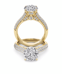 Front Detaied Hidden Halo Accent Shank