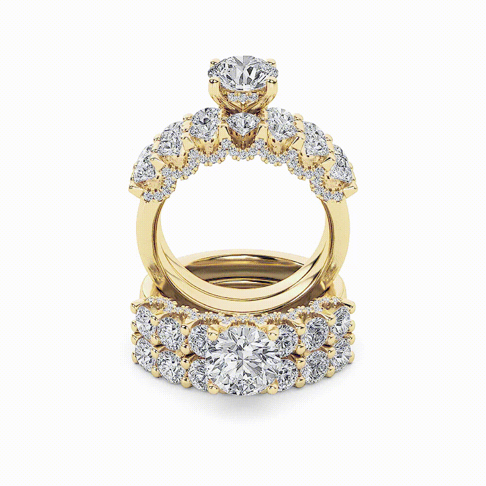 Double Halo Accent Bridal Set (2)