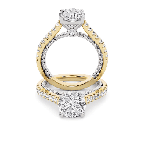 Two Tone Front Detailed Accent Shank