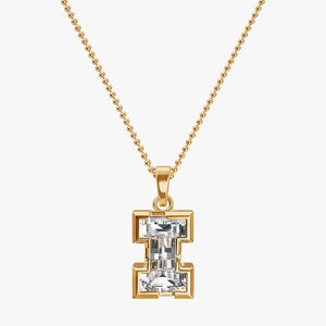 9MM ALPHABET SOLITAIRE DIAMOND LETTER PENDANT