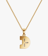 9MM ALPHABET SOLITAIRE DIAMOND LETTER PENDANT