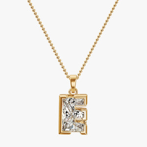 9MM ALPHABET SOLITAIRE DIAMOND LETTER PENDANT