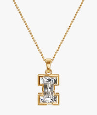 9MM ALPHABET SOLITAIRE DIAMOND LETTER PENDANT