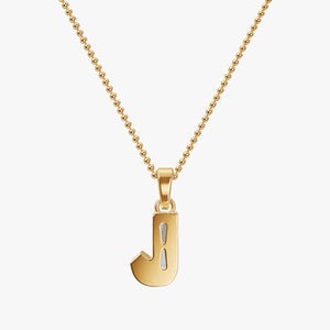 7MM ALPHABET SOLITAIRE DIAMOND INITIAL PENDANT