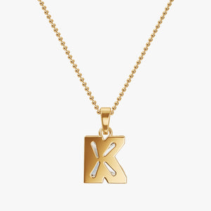7MM ALPHABET SOLITAIRE DIAMOND INITIAL PENDANT