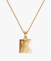 9MM ALPHABET SOLITAIRE DIAMOND LETTER PENDANT