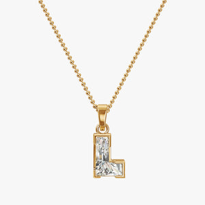 7MM ALPHABET SOLITAIRE DIAMOND INITIAL PENDANT