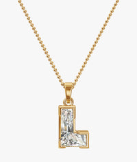 9MM ALPHABET SOLITAIRE DIAMOND LETTER PENDANT
