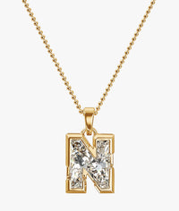 9MM ALPHABET SOLITAIRE DIAMOND LETTER PENDANT