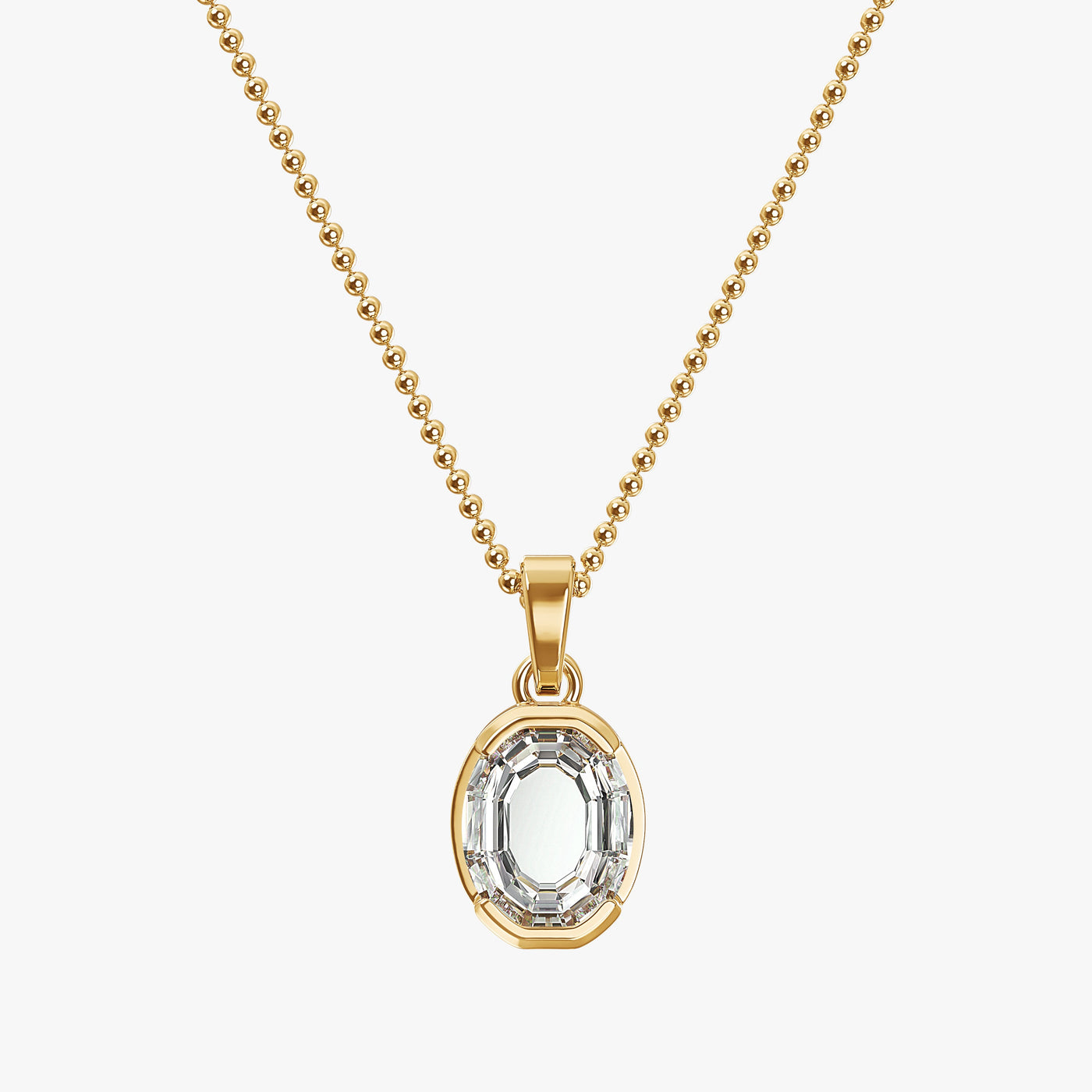 7MM ALPHABET SOLITAIRE DIAMOND INITIAL PENDANT