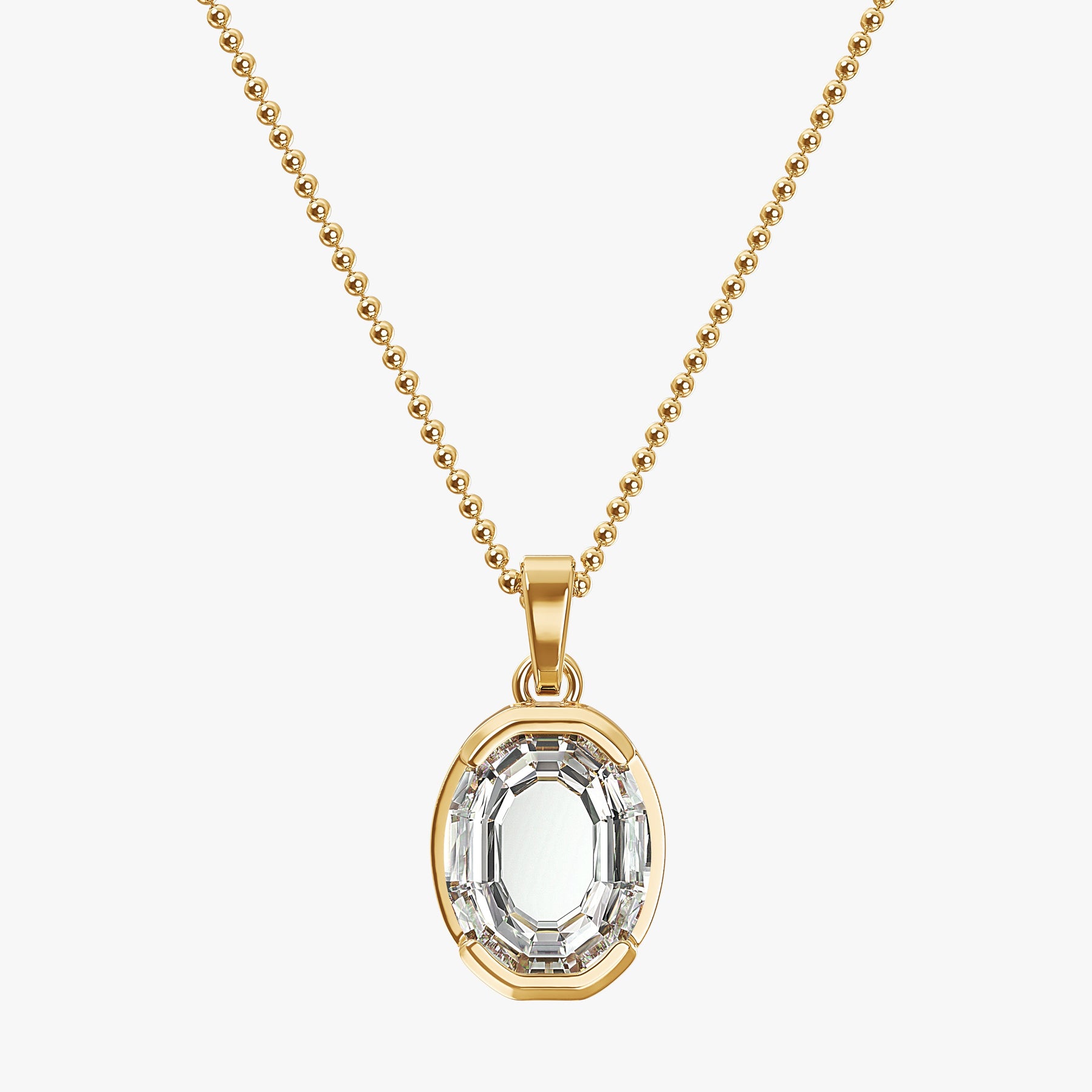 9MM ALPHABET SOLITAIRE DIAMOND LETTER PENDANT