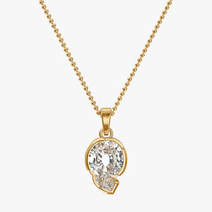 9MM ALPHABET SOLITAIRE DIAMOND LETTER PENDANT