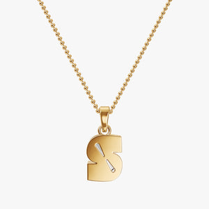 7MM ALPHABET SOLITAIRE DIAMOND INITIAL PENDANT