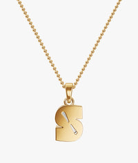 9MM ALPHABET SOLITAIRE DIAMOND LETTER PENDANT