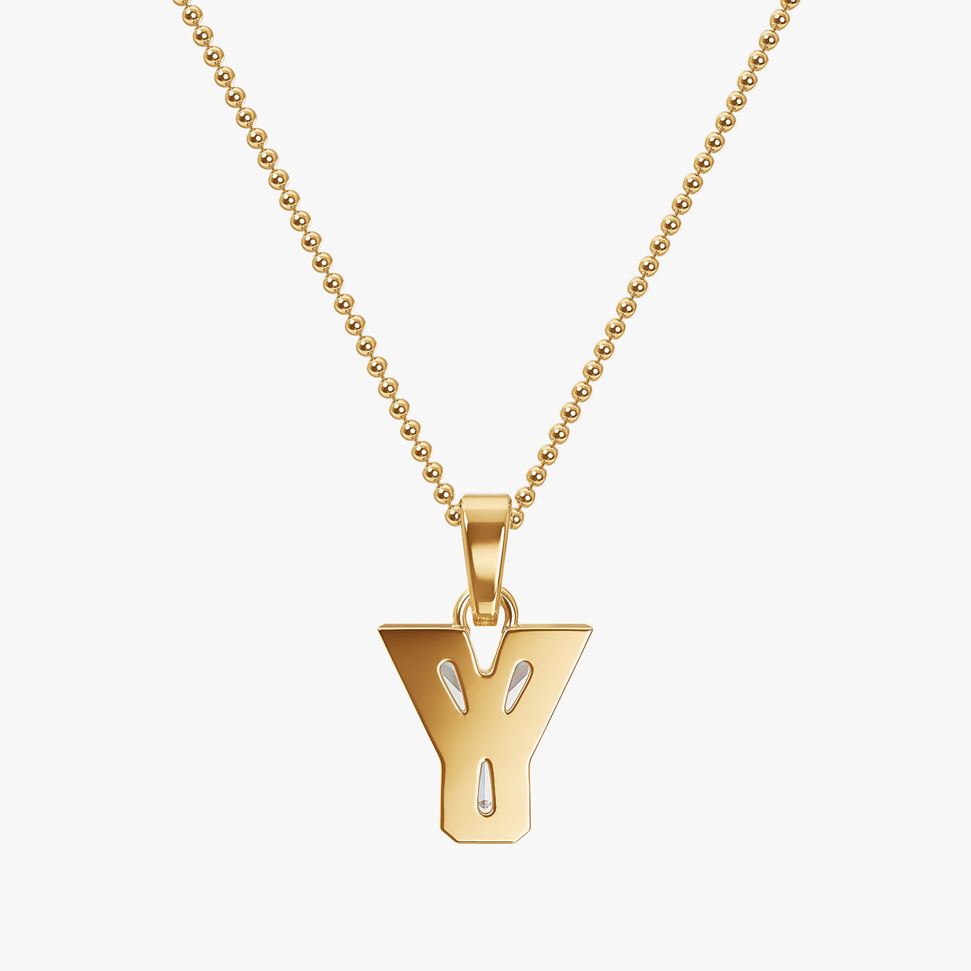 9MM ALPHABET SOLITAIRE DIAMOND LETTER PENDANT