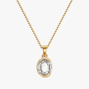 7MM ALPHABET SOLITAIRE DIAMOND INITIAL PENDANT