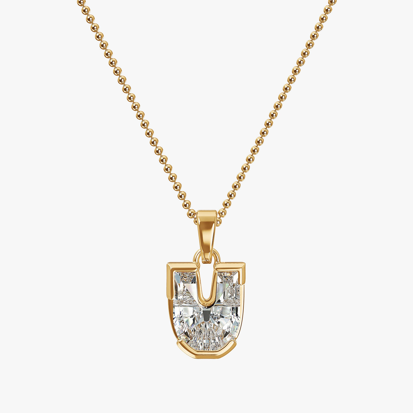 7MM ALPHABET SOLITAIRE DIAMOND INITIAL PENDANT