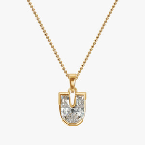 7MM ALPHABET SOLITAIRE DIAMOND INITIAL PENDANT