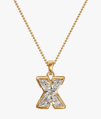 9MM ALPHABET SOLITAIRE DIAMOND LETTER PENDANT