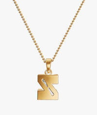 9MM ALPHABET SOLITAIRE DIAMOND LETTER PENDANT
