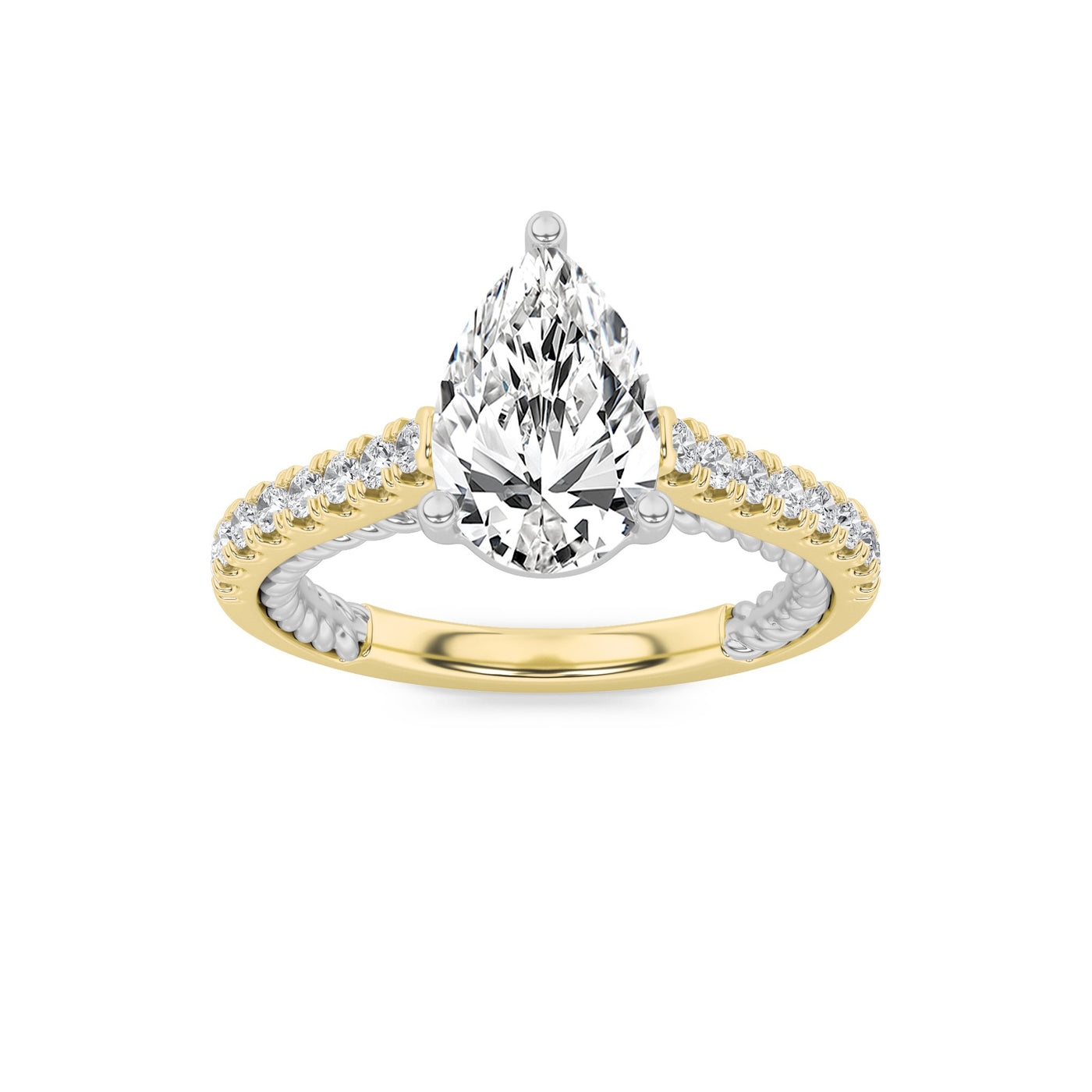 Two Tone Front Detailed Accent Shank