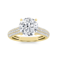 Front Detaied Hidden Halo Accent Shank