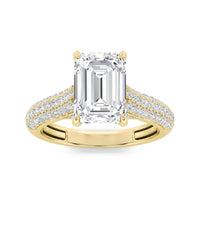 Front Detaied Hidden Halo Accent Shank