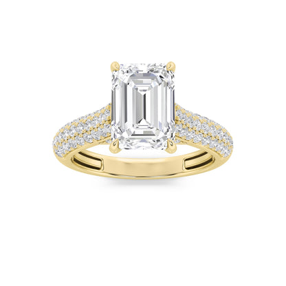 Front Detaied Hidden Halo Accent Shank