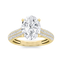 Front Detaied Hidden Halo Accent Shank