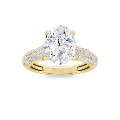 Front Detaied Hidden Halo Accent Shank